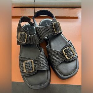 Free people Mandi Woven Women's Platform Buckle Sandals